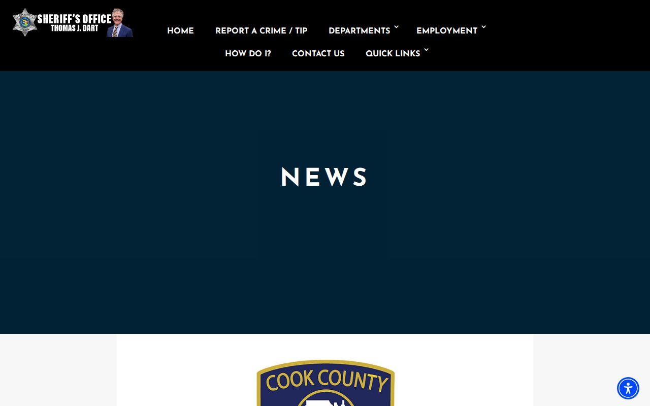 Cook County Sheriff official press releases including warrant and fugitive announcements